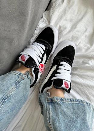 Кеди vans knu old school black / white  premium9 фото