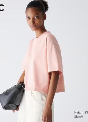 Футболка укорочена кроп топ uniqlo