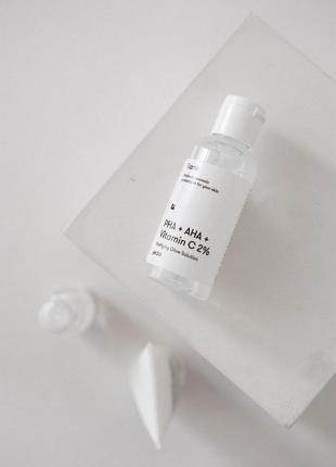 Тоник для лица из ана + рна + витамин с sane face toner pha + aha + vitamin c 2% purifying glow so