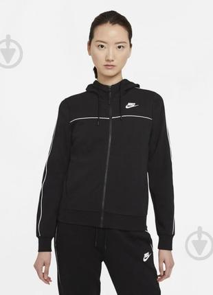 Джемпер nike multi w nsw fz hoodie mlnm flc cz8338-010 р. xs чорний