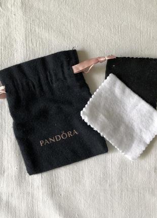 Pandora набор мешочек для хранения украшений и 2 салфетки