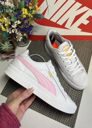 Оригинальные кожаные кроссовки puma
