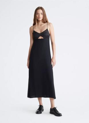 Сукня максі monogramem calvin klein з вирізом