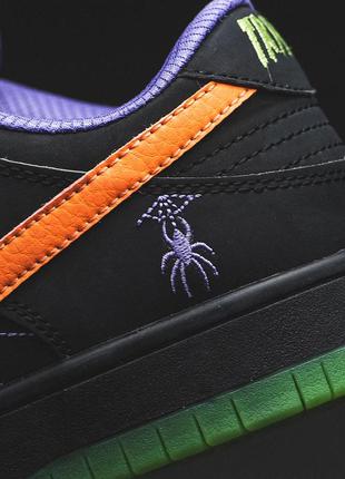 Мужские кроссовки найк сб данк лоу / nike sb Exclusive low night of mischief halloween4 фото