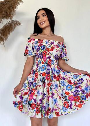 Платье, много принтов 🌺🌺🌺 хс-л один размер2 фото