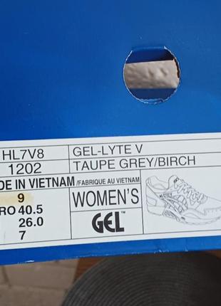 Повседневные кожаные кроссовки asics gel4 фото