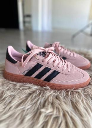 Женские кроссовки adidas spezial pink black