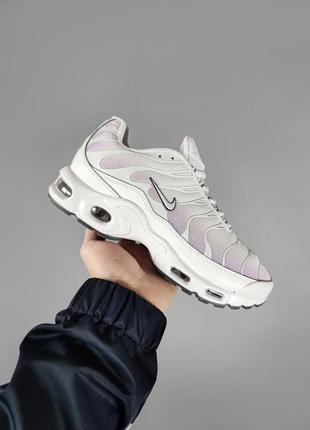 Жіночі кросівки nike air max tn plus white-pink