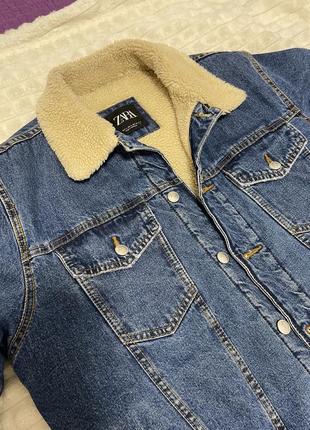 Чоловіча джинсова дублянка zara