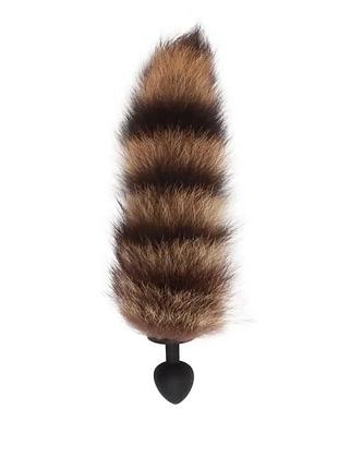 Анальная пробка маленькая c лисьим хвостом chisa foxy anal tail plug
