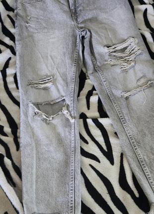 Джинси мом mom рвані літні berhska штани
