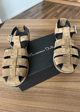 Сандалии с ремешками massimo dutti