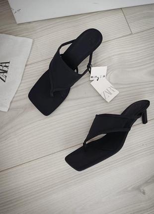 Мюли zara, шлепанцы босоножки зара