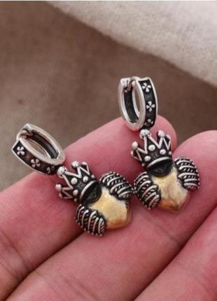 Сережки стильні срібло 925 antic silver ♥️великий асортимент-кільця, ланцюжки, браслети