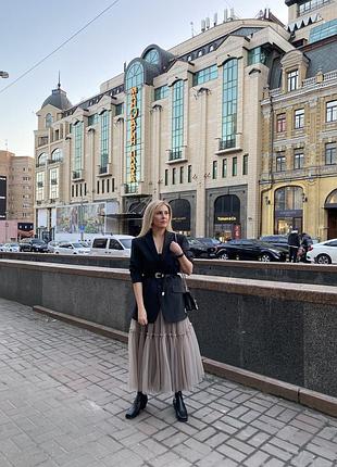 Юбка пачка из фатина длинная