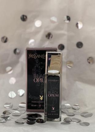 Парфум з феромонами жіночий yves saint laurent black opium pheromone parfum, 40 ml