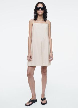 Комбинезон ромпер из смеси хлопка и льна cos 1232338001