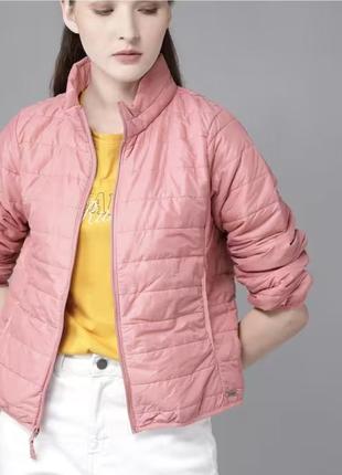 Пудрова демісезонна жіноча куртка xs-s2 фото