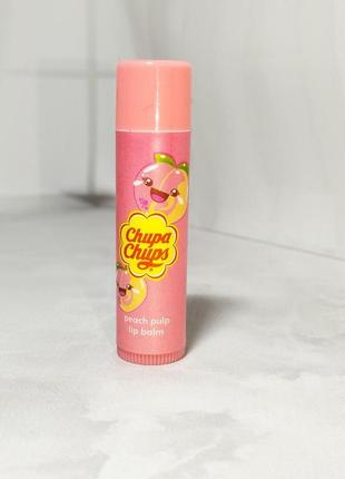 Бальзам для губ chupa chups lip balm персик