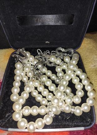 Кольє, намисто, буси з перлин