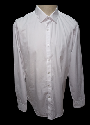 Russell collection рубашка белая приталенная
