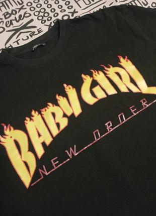Футболка baby girl new order від shein4 фото