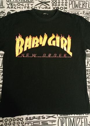 Футболка baby girl new order від shein6 фото