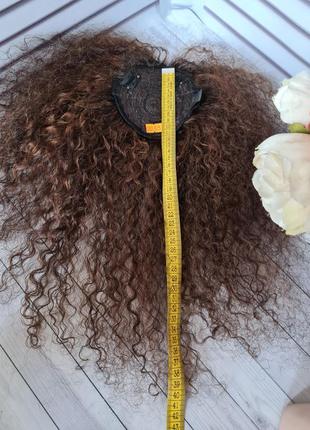 Накладка топпер макушка полупарик 100% натуральный волос.