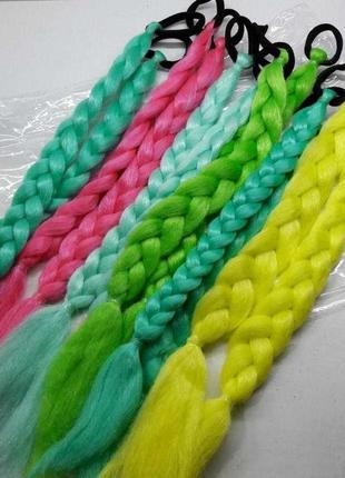 Косички на гумці/фосфор — святаться в темряві!