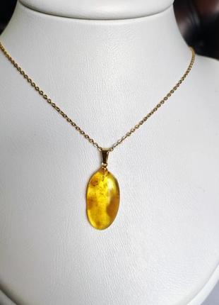 Кулон из янтаря minov 2301 на цепочке