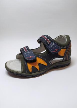 Босоніжки шкіряні відкриті для хлопчика тм calorie р.27