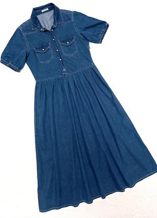 Сукня довга джинсова cliverjeans s/36/8/44/38/10/m/46