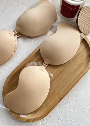 Бюстгальтер-невидимка fly bra decollete з невидимою спиною силіконовий, багаторазовий флай бра бюст