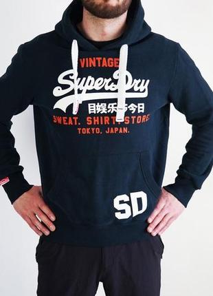 Кофта кенгурушка superdry розмір m