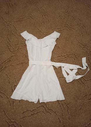 Комбинезон белый лето