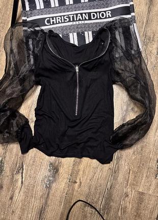 Блуза з фатіном