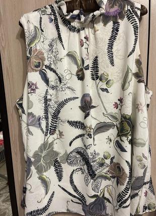 Очень красивая блузка большого размера с интересной спинкой