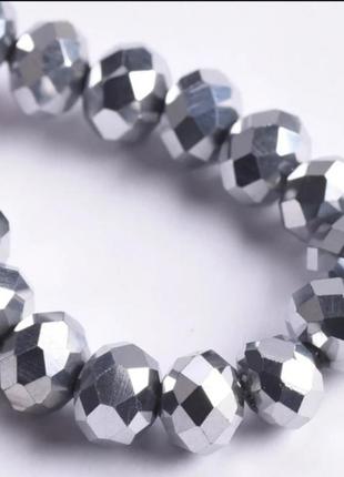 Цветные граненые бусины-разделители для изготовления ювелирных изделий, 3 мм*2 мм 100 шт