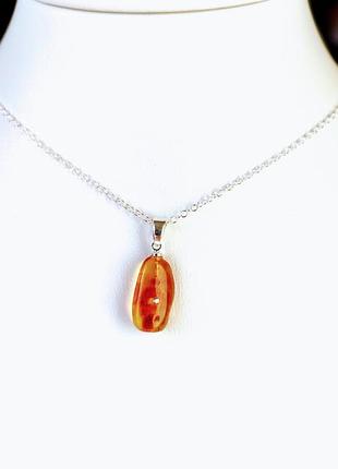 Кулон из янтаря minov 2182 с фианитом