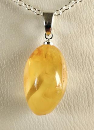 Кулон minov 2014 из янтаря на цепочке предоплата 150 грн