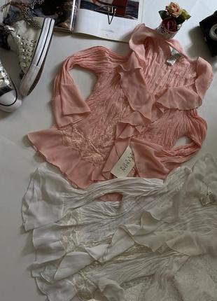 Женская лёгкая блузка жатка 🫧