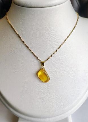 Кулон из янтаря minov 2299 на цепочке