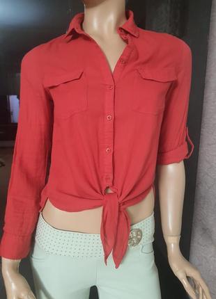 Блузка jennifer на завязке сорочка рубашка