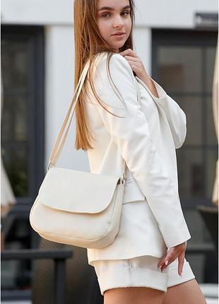 Жіноча сумка кросбоді rose bzn молочний