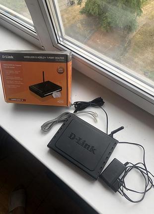 Wi fi роутер d link wireless g adsl2 +1 port router