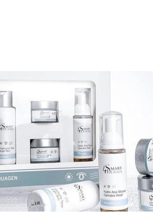 Екстразволожувальний набір для щоденного догляду для всіх типів шкіри aquagen. smart4derma