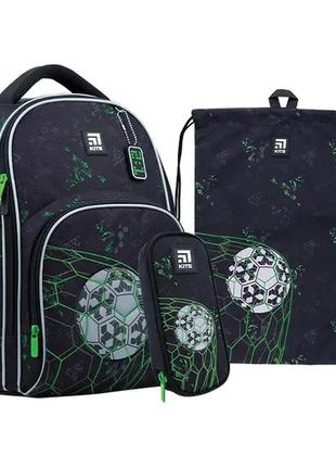 Набір рюкзак kite + пенал + сумка для взуття set_k22-706m-3 goal