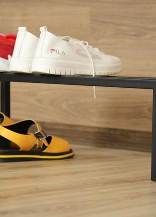 Полиця для взуття з металу однорівнева 100х17х20 см