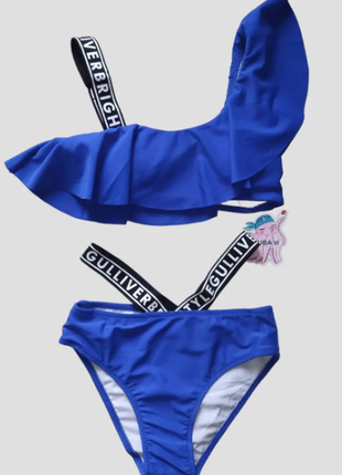 Детский и подростковый купальник топ с воланом fuba 7 цветов 2125шд