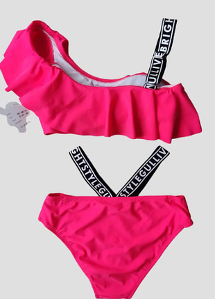 Детский и подростковый купальник топ с воланом fuba 7 цветов 2125шд